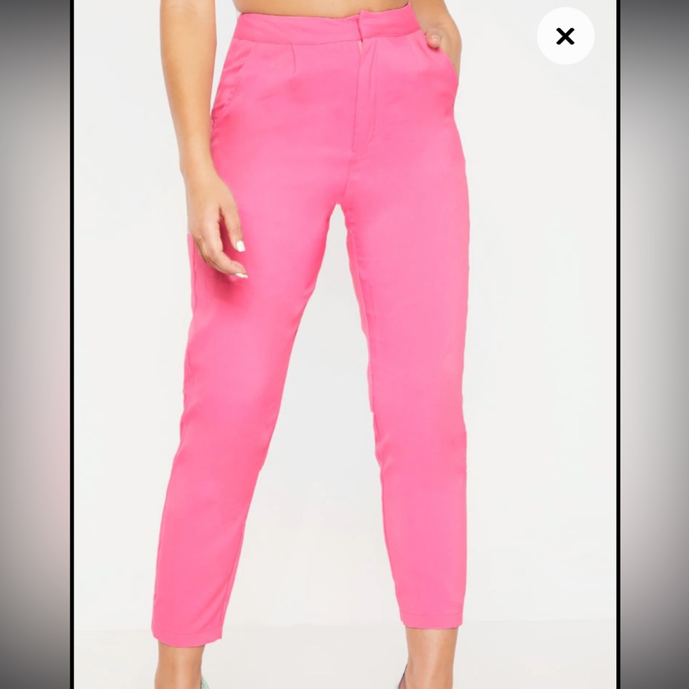 Bubblegum pink cropped pants